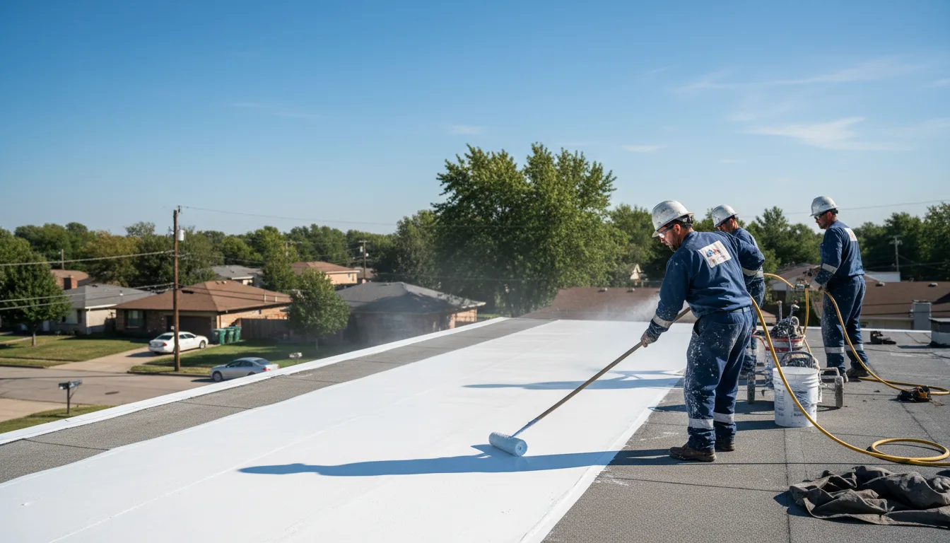 Commercial roof coating in Fulton, TX near me